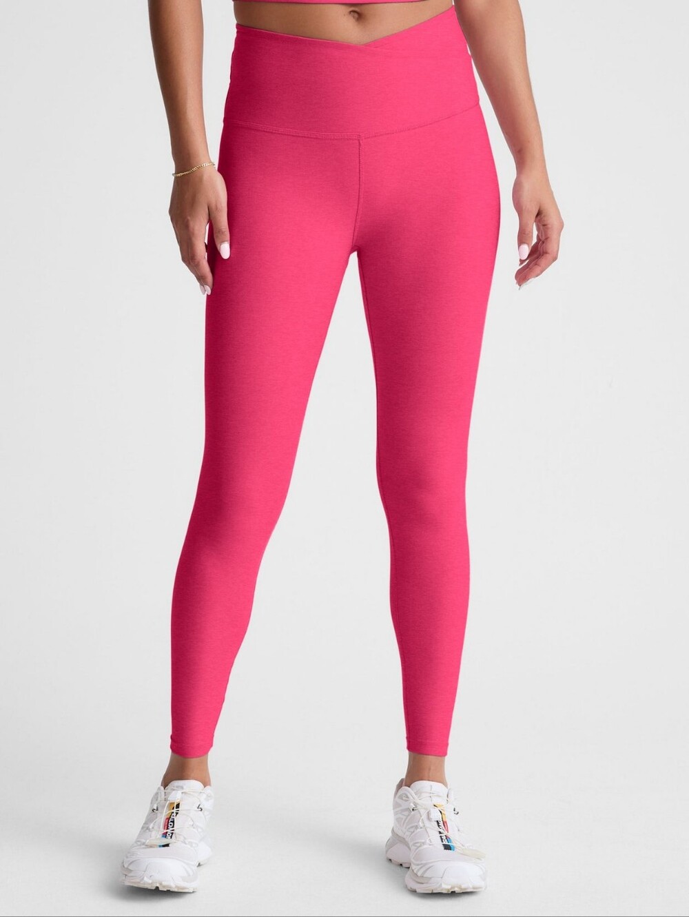 Beyond Yoga Spacedye At Your Leisure High Waisted Midi Legging Vivid Pink Medium - Picture 2 of 8